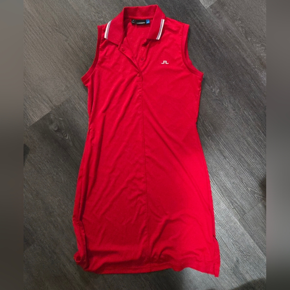 J.LINDEBERG Red Sleeveless Golf Dress